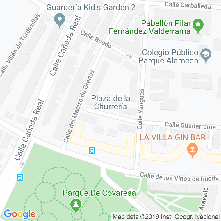Código Postal calle Churreria, De La, plaza en Valladolid