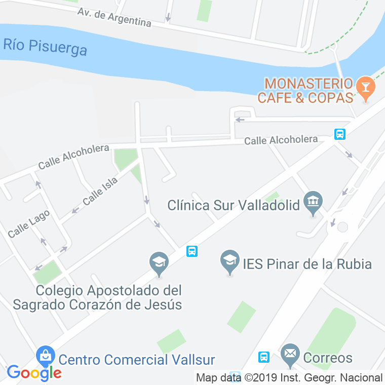 Código Postal calle Litoral en Valladolid