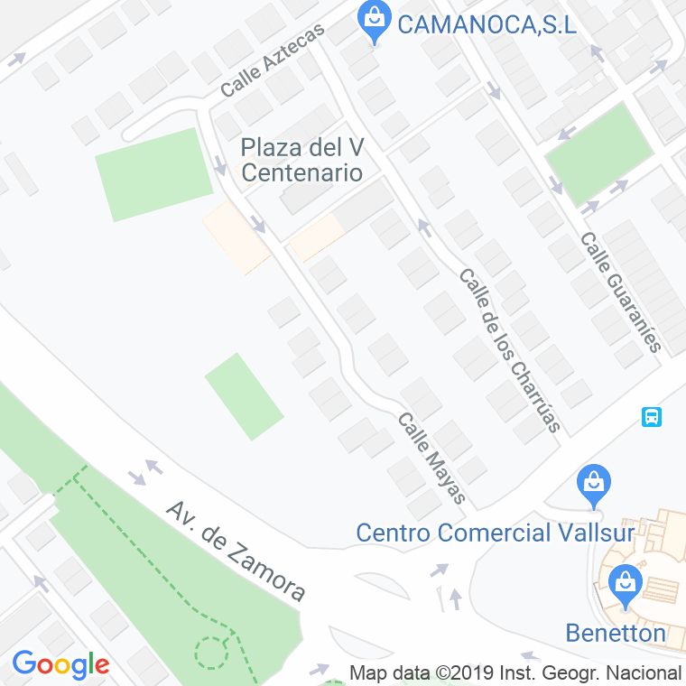 Código Postal calle Mayas en Valladolid