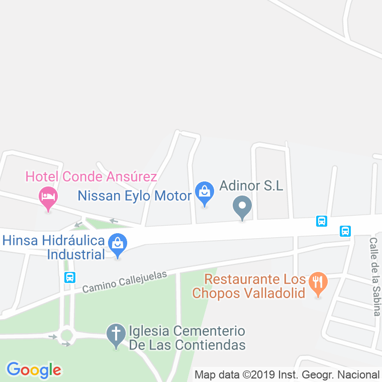 Código Postal calle Abetos en Valladolid