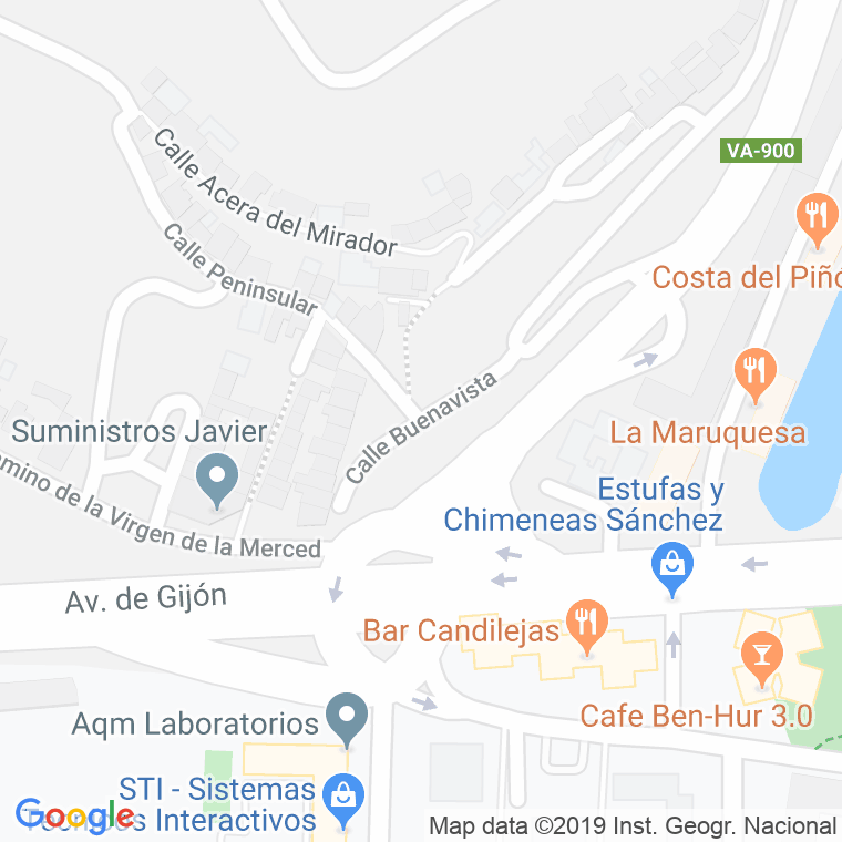 Código Postal calle Buenavista en Valladolid