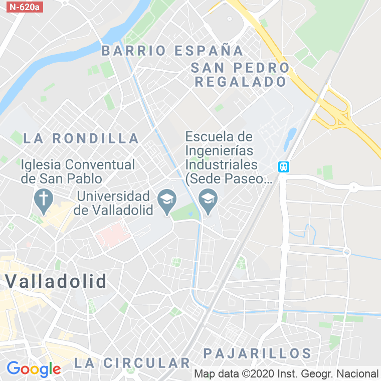 Código Postal calle Cauce, paseo (Impares Del 43 Al 47) en Valladolid