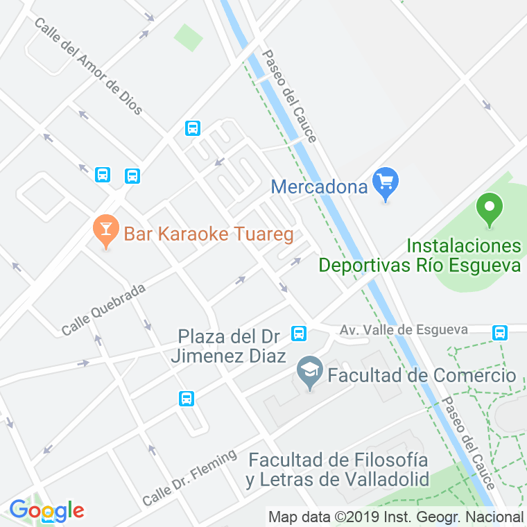 Código Postal calle Nuestra Señora en Valladolid