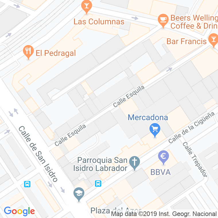 Código Postal calle Esquila en Valladolid