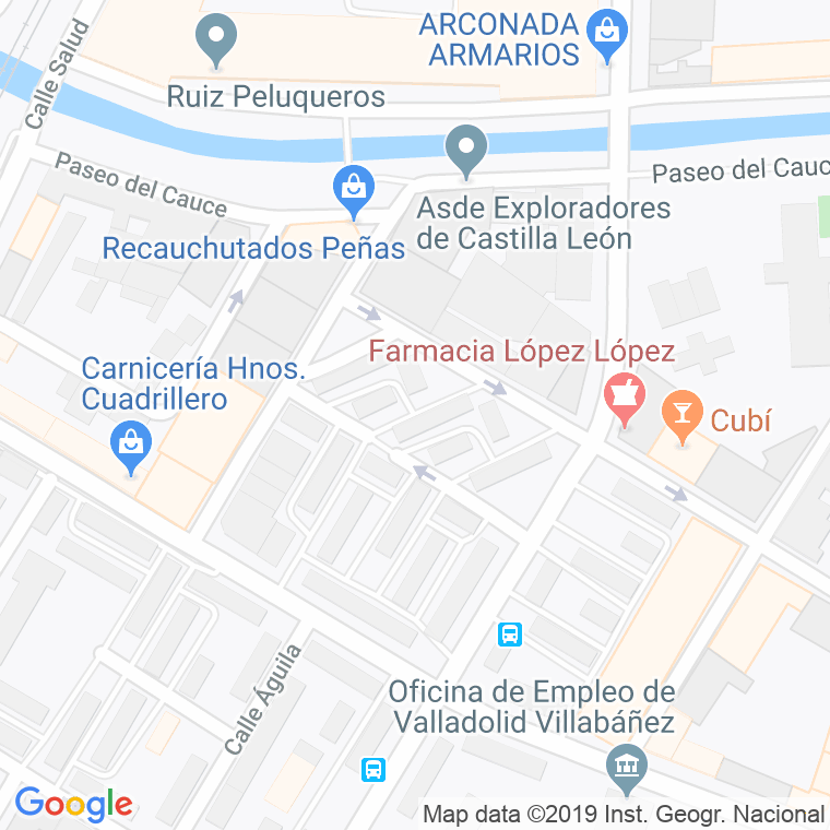Código Postal calle Halcon en Valladolid