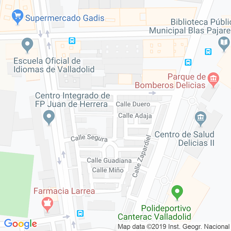 Código Postal calle Guadalquivir en Valladolid