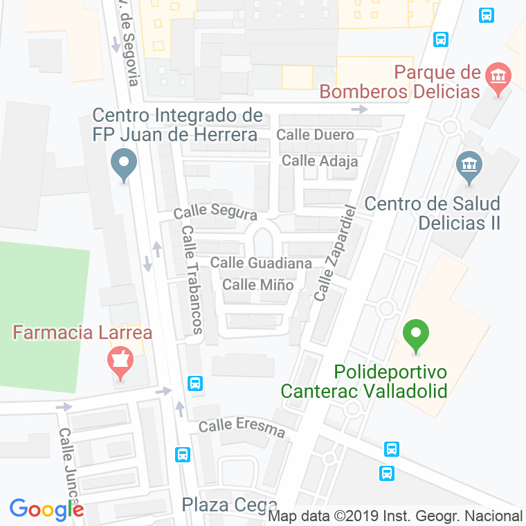 Código Postal calle Guadiana en Valladolid