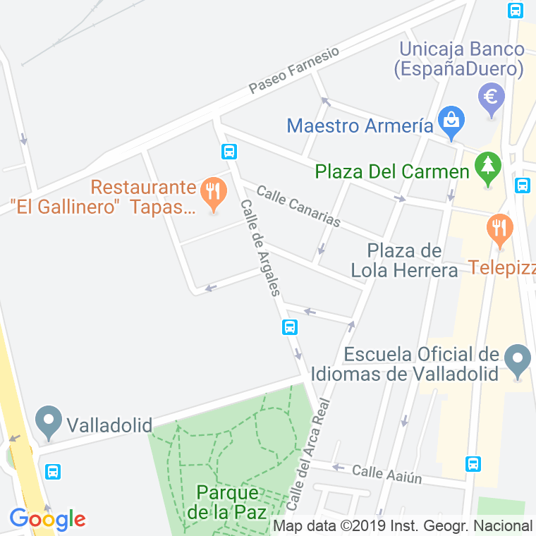 Código Postal calle Mahatma Gandhi en Valladolid