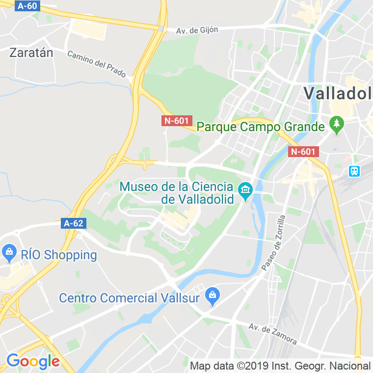 Código Postal calle Argentina en Valladolid