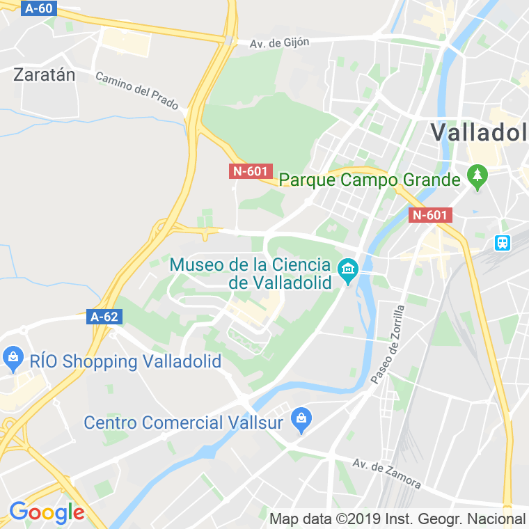 Código Postal calle Chile en Valladolid