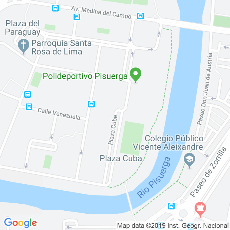 Código Postal calle Cuba, plaza en Valladolid