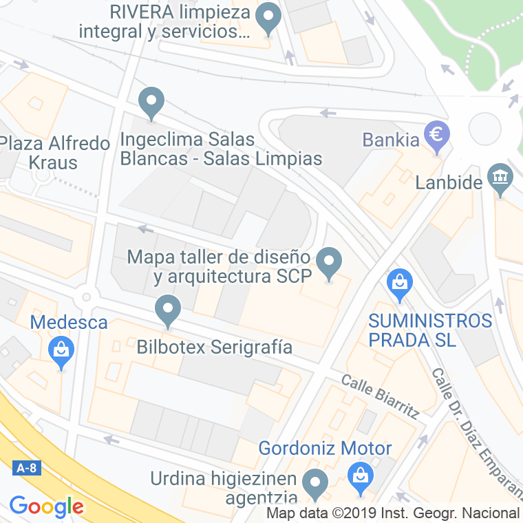 Código Postal calle Doctor Entrecanales en Bilbao