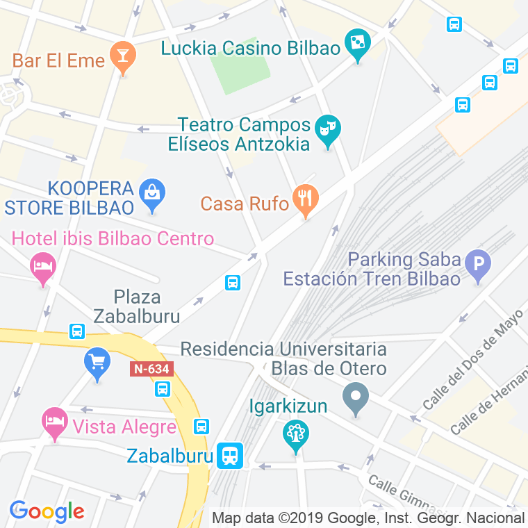 Código Postal calle Iturriza en Bilbao