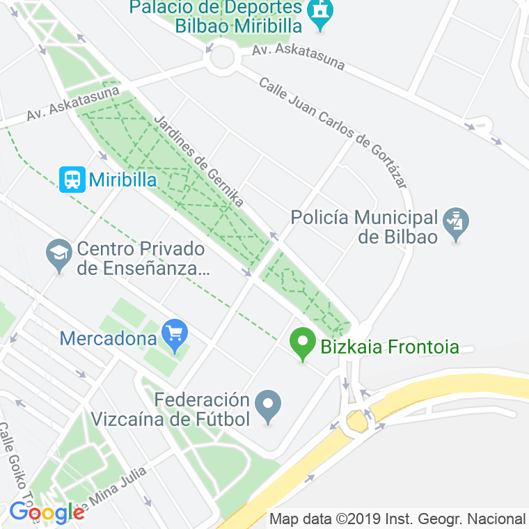 Código Postal calle Julian Zugazagoitia en Bilbao