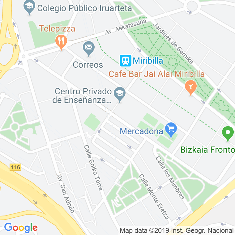 Código Postal calle Martin Barua Picaza en Bilbao