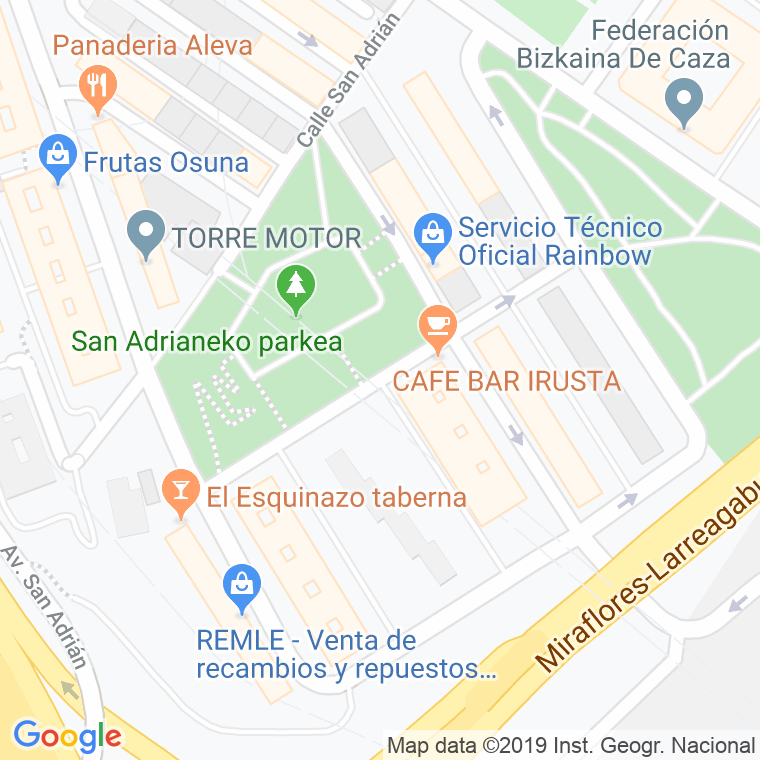 Código Postal calle Mina Julia en Bilbao