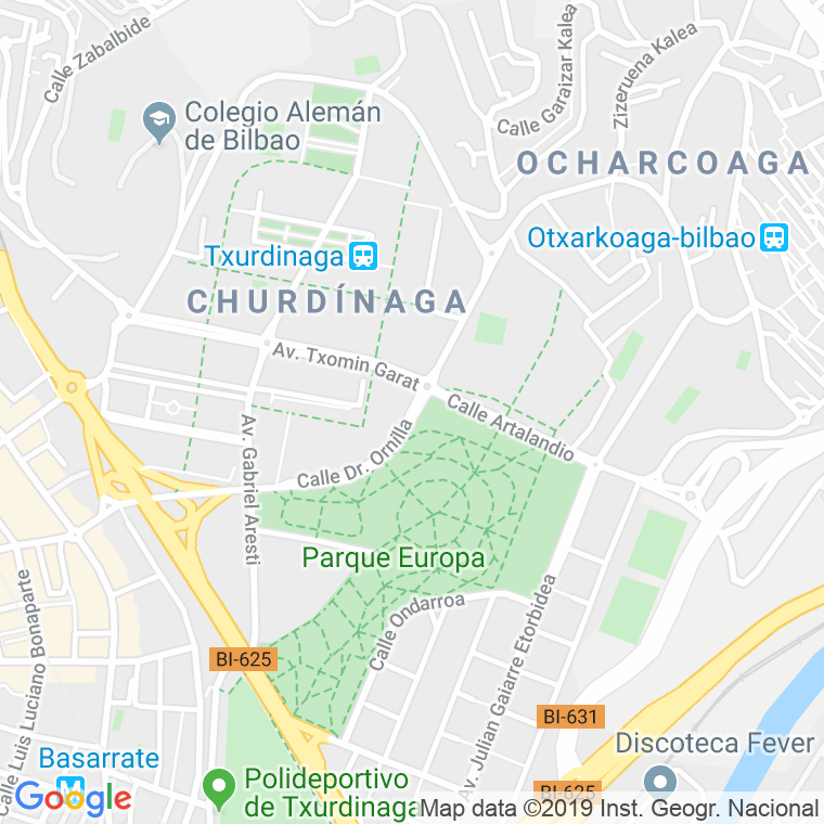 Código Postal calle Doctor Ornilla en Bilbao