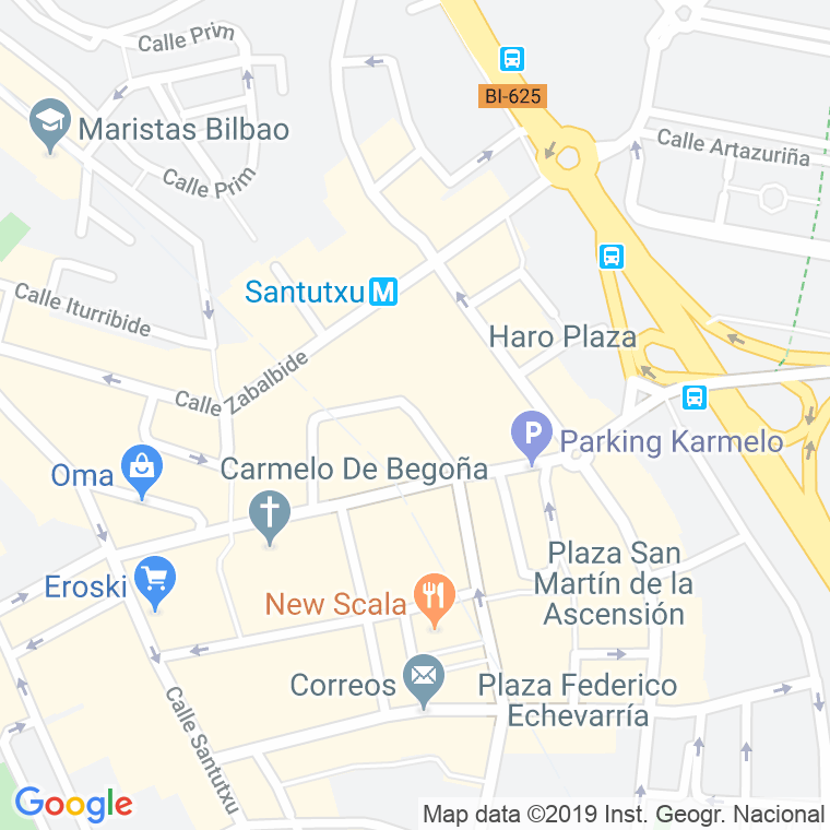Código Postal calle Padre Esteban Pernet en Bilbao