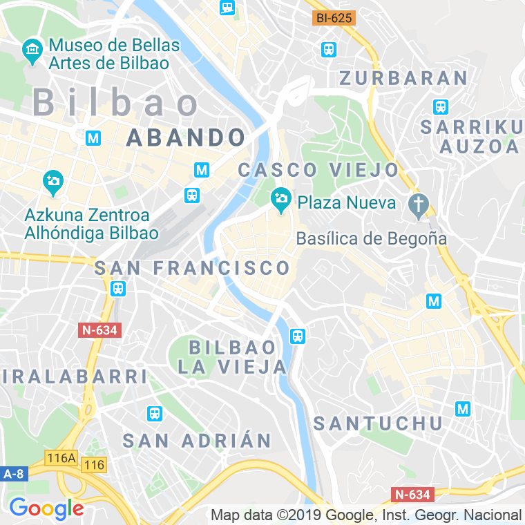 Código Postal calle Alejandro Fernandez De La Sota en Bilbao