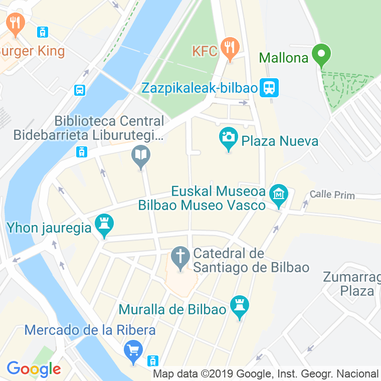 Código Postal calle Correo en Bilbao