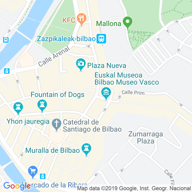 Código Postal calle Cruz, La en Bilbao