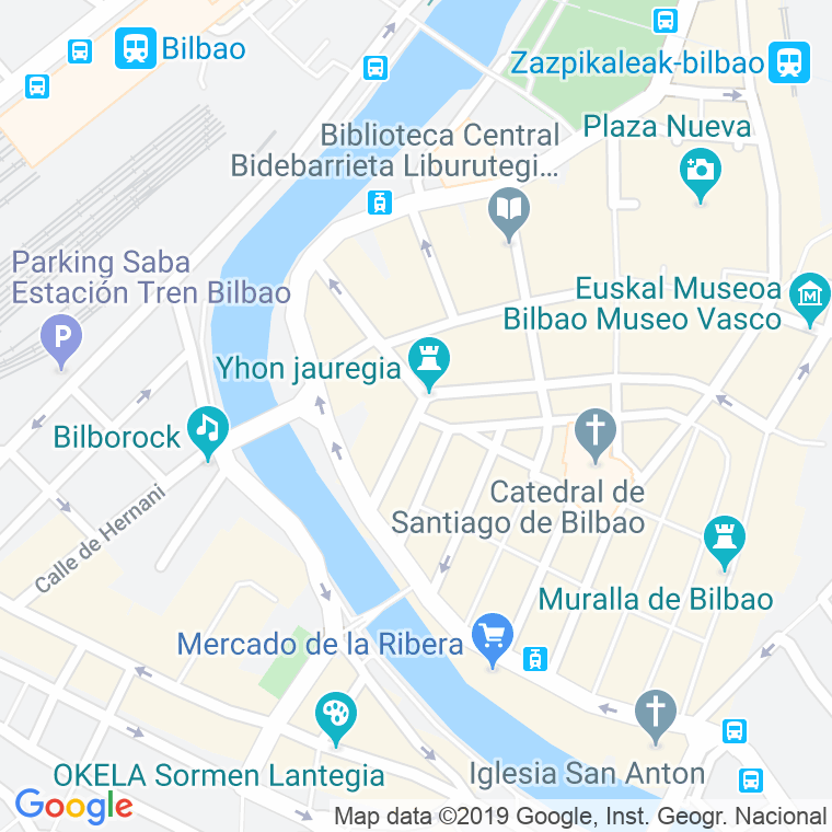Código Postal calle Pelota en Bilbao