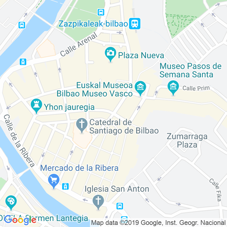 Código Postal calle Portal De Zamudio en Bilbao