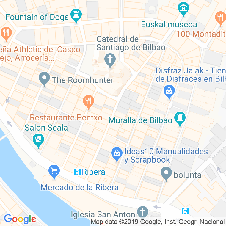Código Postal calle Tenderia en Bilbao