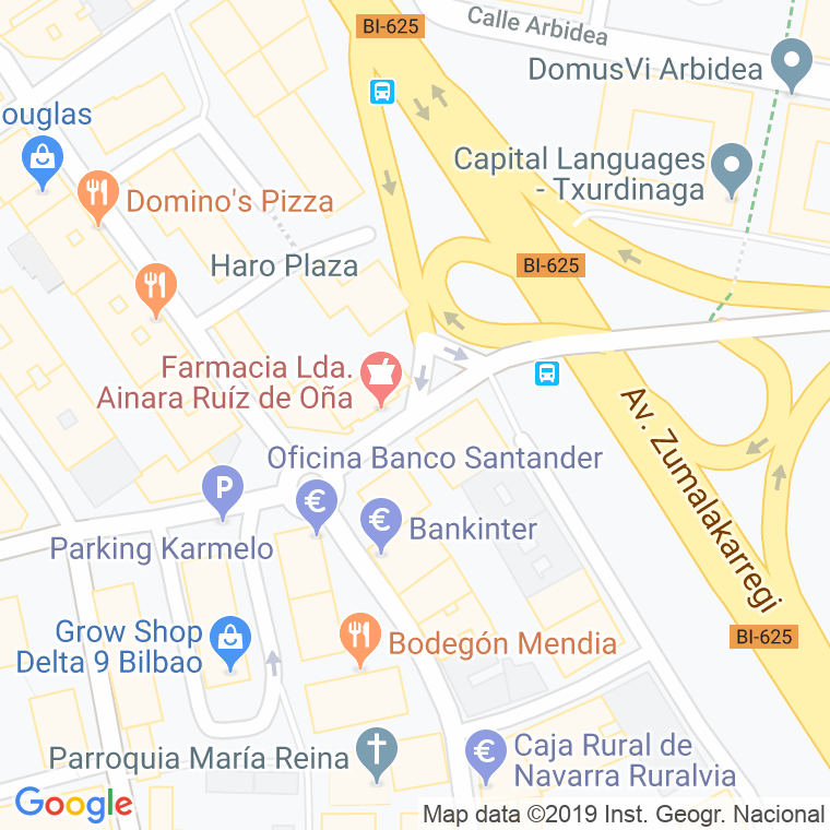 Código Postal calle Enrique Ibarreta en Bilbao