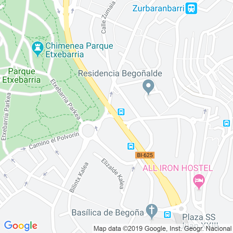 Código Postal calle Parroco Ugaz, travesia en Bilbao
