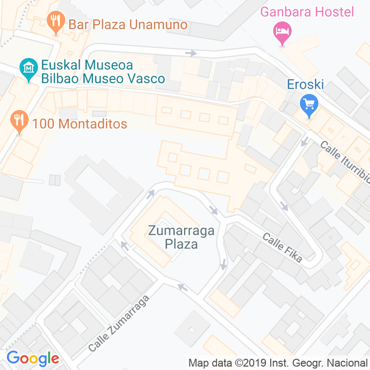 Código Postal calle Zumarraga en Bilbao