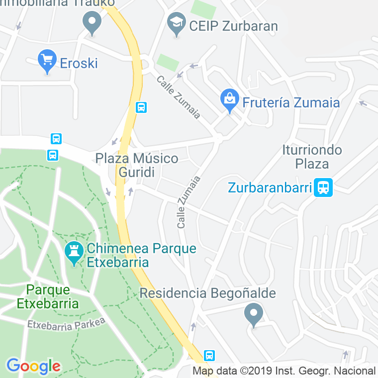 Código Postal calle Zumaia en Bilbao