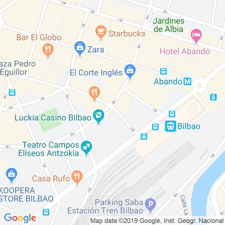 Código Postal calle Lutxana en Bilbao