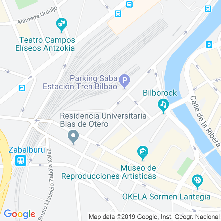 Código Postal calle Particular De Indautxu en Bilbao