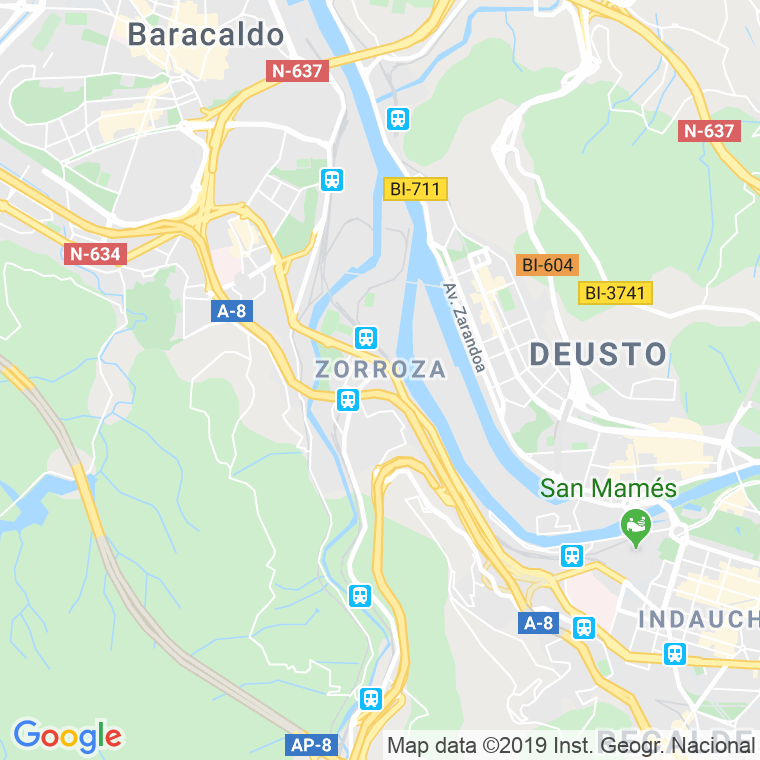 Código Postal calle Amistad (Zorroza Cooperativa) en Bilbao