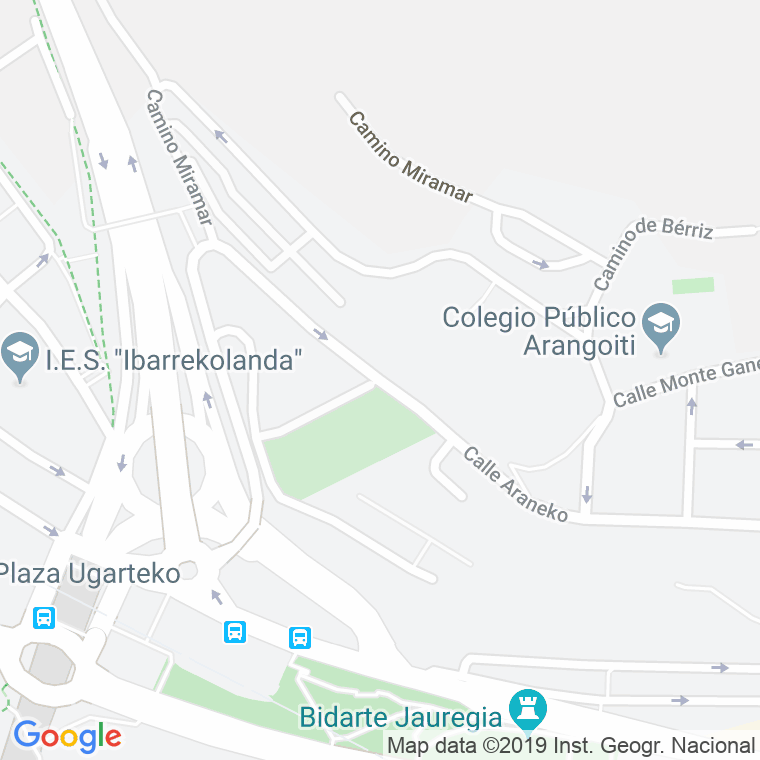 Código Postal calle Araneko, bide en Bilbao