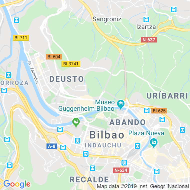 Código Postal calle Lagunetxea, auzunea en Bilbao