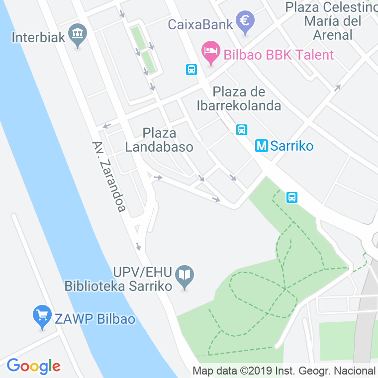 Código Postal calle Pintor Etxenagusia en Bilbao