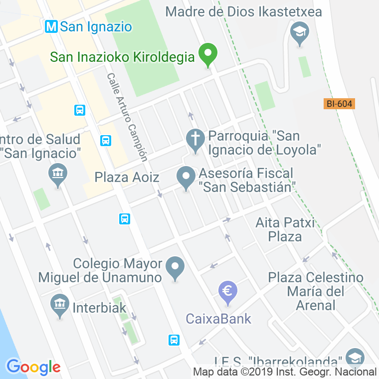 Código Postal calle Tudela en Bilbao