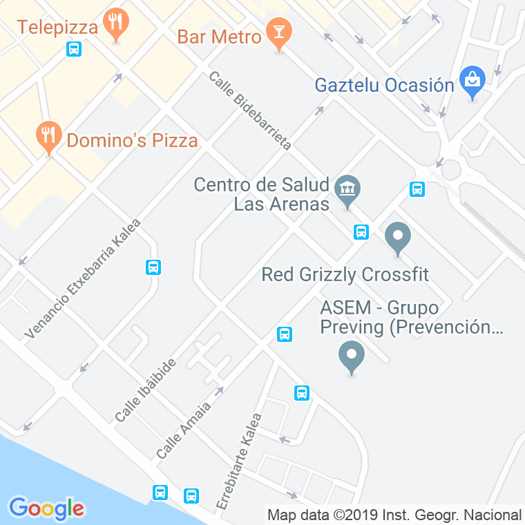Código Postal calle Ibaibide en Las Arenas