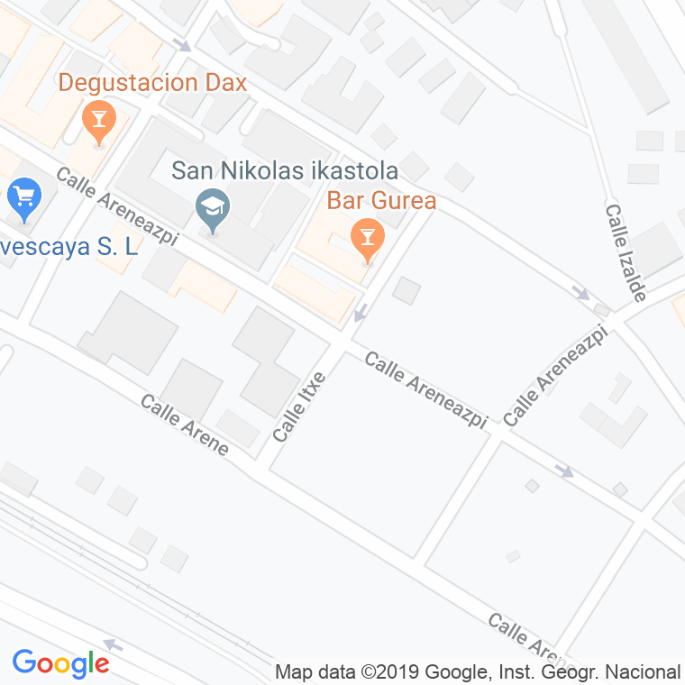 Código Postal calle Itxe en Algorta