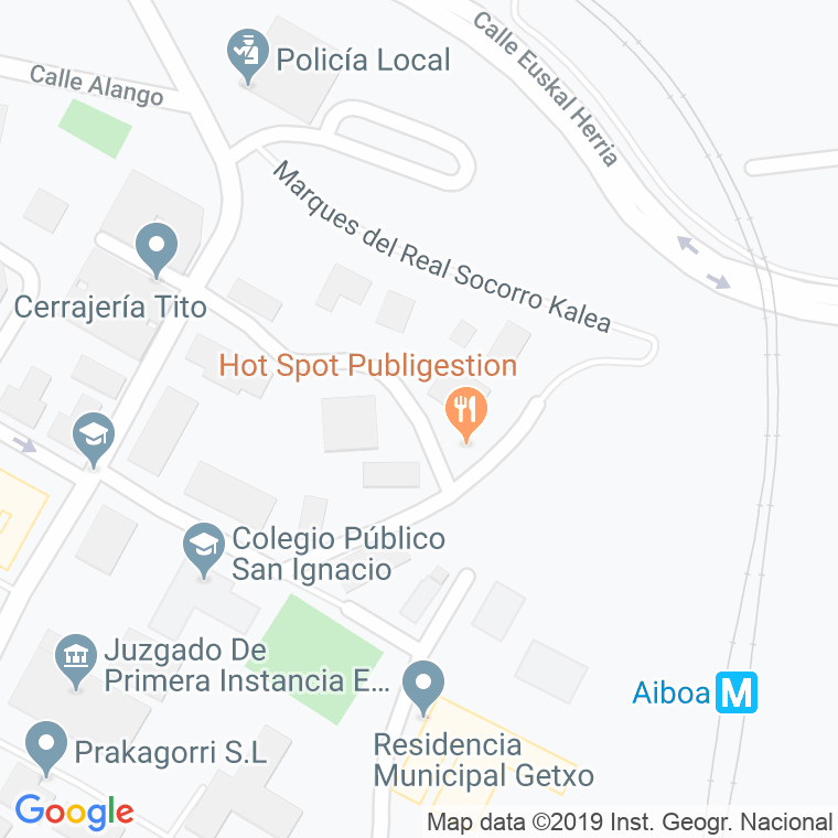 Código Postal calle Julian Garaizar en Algorta