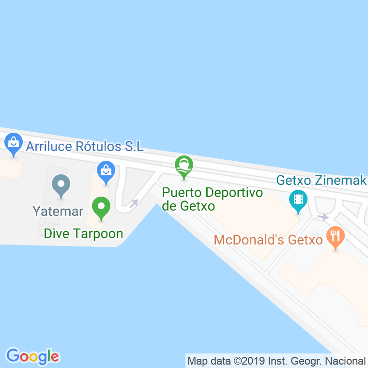Código Postal calle Puerto Deportivo en Algorta