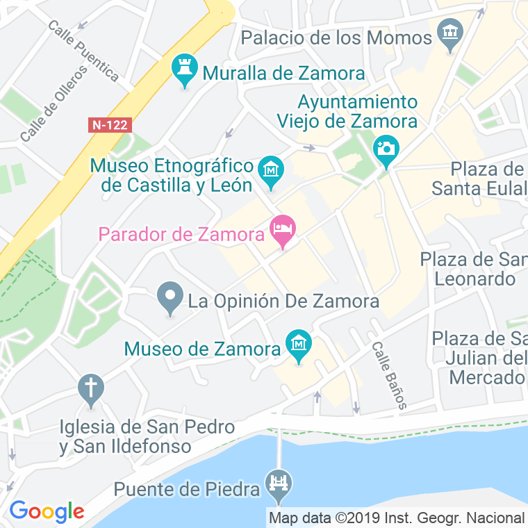 Código Postal calle Claudio Moyano en Zamora