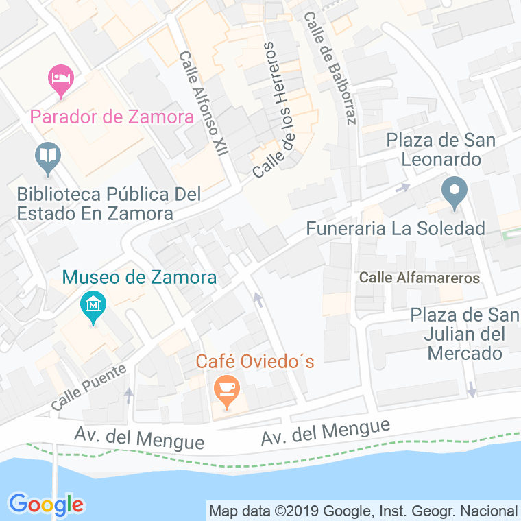Código Postal calle Zapateria en Zamora