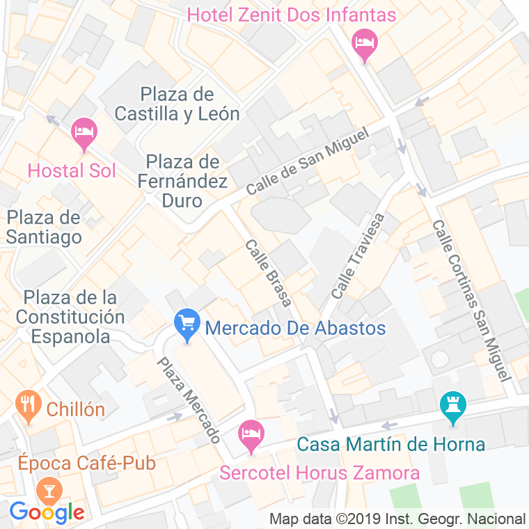 Código Postal calle Brasa en Zamora