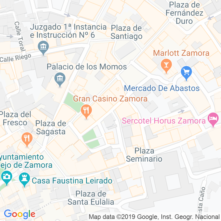 Código Postal calle Pavos en Zamora