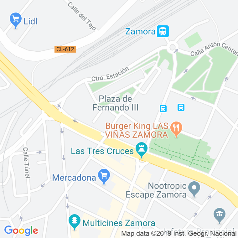 Código Postal calle Estacion   (Impares Del 25 Al Final)  (Pares Del 16 Al Final) en Zamora