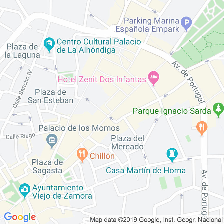 Código Postal calle Santa Clara   (Impares Del 15 Al Final)  (Pares Del 14 Al Final) en Zamora