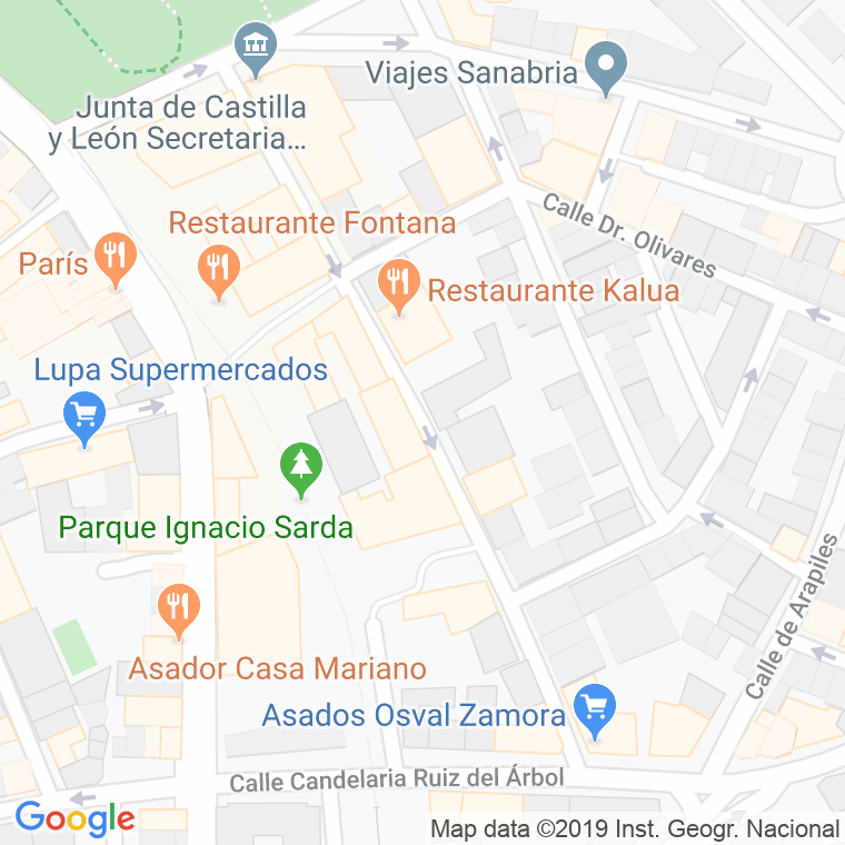 Código Postal calle Diego De Losada, pasaje en Zamora